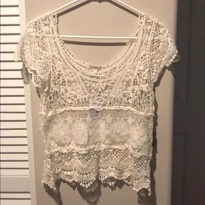 Crochet lace top (never worn)